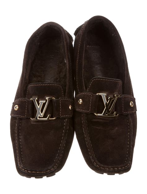 vintage louis vuitton loafers|Louis Vuitton suede loafers.